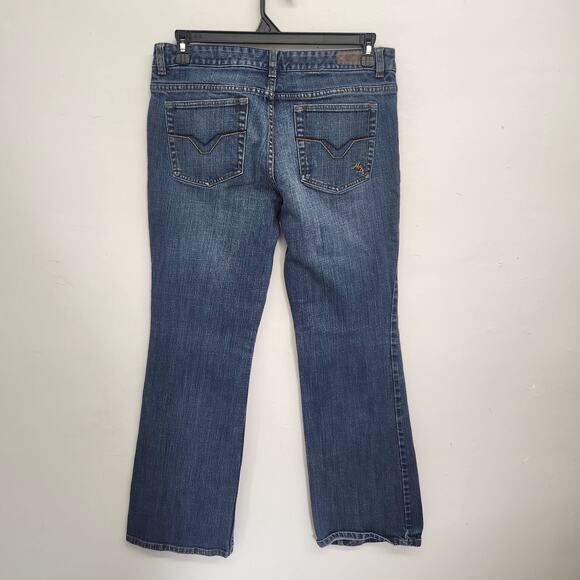 Harley Davidson Jeans Size 12 Mid Rise Boot Med Wash - Picture 10 of 15